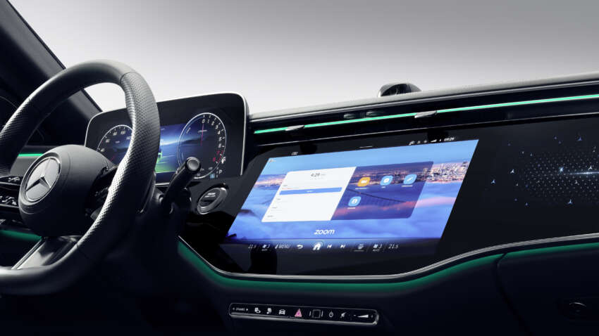 W214 Mercedes-Benz E-Class interior gets MBUX Superscreen, TikTok, Zoom, Angry Birds, selfie cam! 1580467