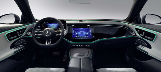 W214 Mercedes-Benz E-Class interior gets MBUX Superscreen, TikTok, Zoom, Angry Birds, selfie cam!