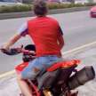 KL police are looking for helmetless Ducati rider