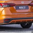 Nissan Almera Kuro Edition – rim, kemasan hitam berkilat, warna Glasier Grey, kit badan Tomei hitam