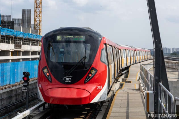 MRT Putrajaya Line service disrupted this morning by trespasser between Tmn Naga Emas, Sg Besi stations