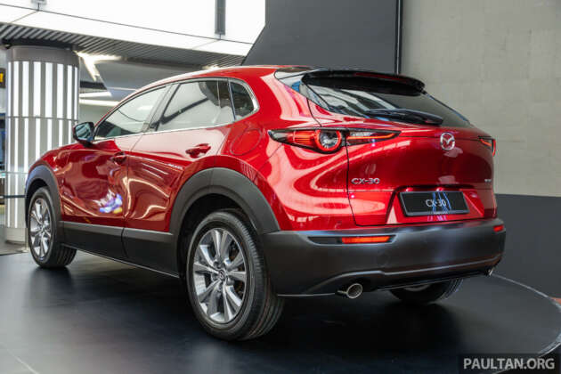 2023 Mazda CX-30 in Malaysia – locally assembled CKD; 2.0L engine, four variants, RM128k-156k OTR