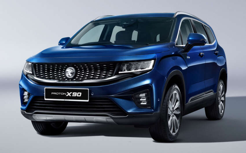 2023 Proton X90 – first official pics of the 6/7-seater SUV; 190 PS mild hybrid; 4 variants; previews in April 1596074
