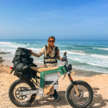 Female rider crosses Africa using an electric Cake