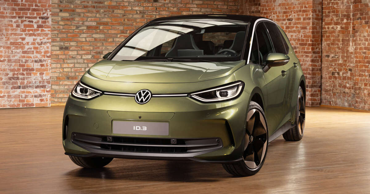  Identificación de Volkswagen.  debuts de estiramiento facial: estilo actualizado;  y baterías de kWh;  Autonomía EV de hasta km