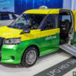 Bangkok 2023: Toyota Thai Taxi – liquefied petroleum gas hybrid concept based on JPN Taxi with local livery