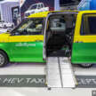 Bangkok 2023: Toyota Thai Taxi – liquefied petroleum gas hybrid concept based on JPN Taxi with local livery