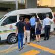 DBKL free shuttle van for Pusat Bandar Damansara workers to MRT station, no more walking on highway
