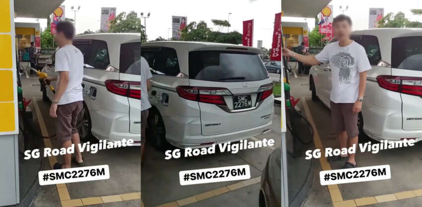 Driver seen fuelling up Singapore-registered car with RON 95 claims to be Malaysian – still against the rule 1595035