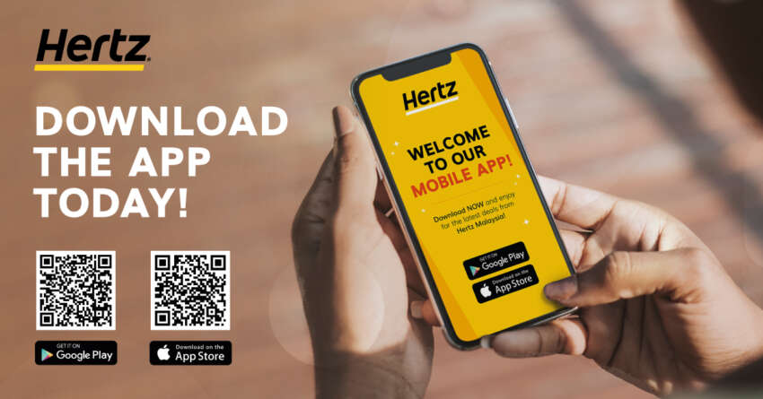 Hertz Malaysia launches mobile app – download it now and get an additional 10% discount on your first rental! 1595757