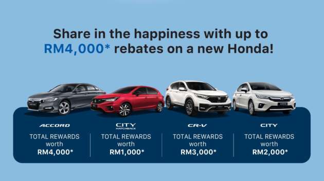 Honda Malaysia tawar rebat hingga RM4k sepanjang Mac 2023 – Accord, CR-V, City termasuk hatchback