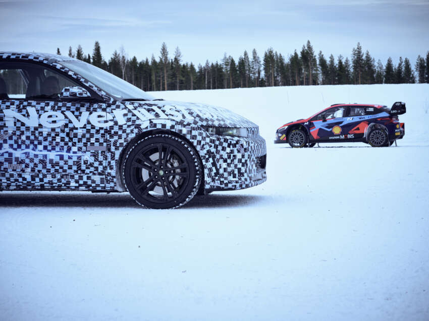 Hyundai Ioniq 5 N teased in snow with i20 N WRC 1597647