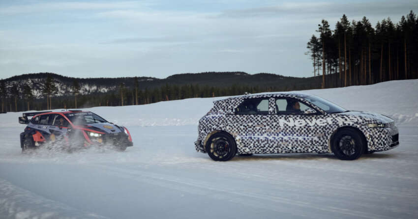 Hyundai Ioniq 5 N teased in snow with i20 N WRC 1597648
