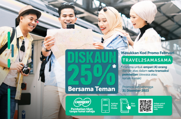 Travel in groups of 4 and get 25% off KTM, ETS tickets