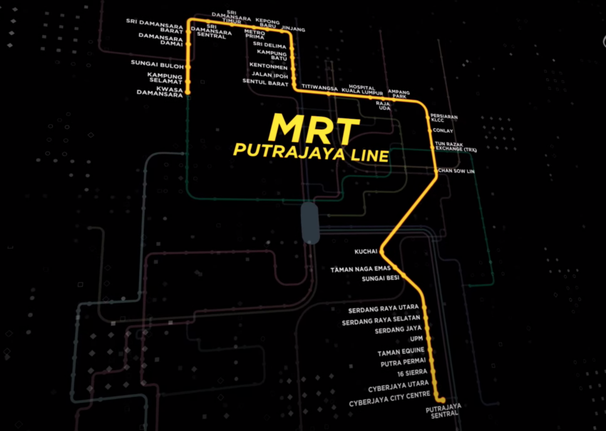MRT Putrajaya Line official video – 6 interchange and connecting stations, 9 underground, open March 16 1586349
