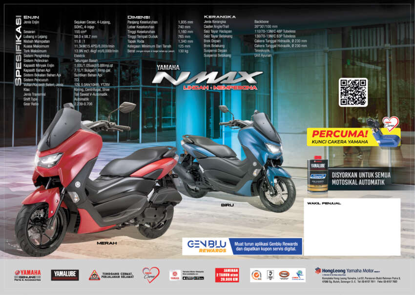 Yamaha NMax pasaran Malaysia dapat warna baru 1588754