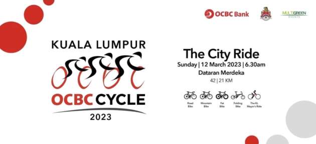 Beberapa jalan utama di KL ditutup berperingkat 6-10 pagi pada 12 Mac sempena OCBC Cycle KL 2023