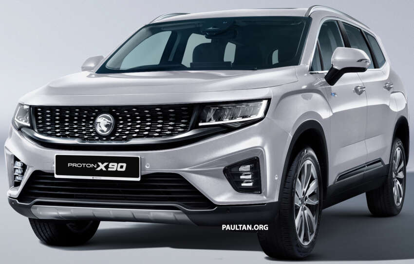 Proton X90 full details – same Geely looks, 48V hybrid, 6 or 7 seats, still no Apple CarPlay or Android Auto 1596485
