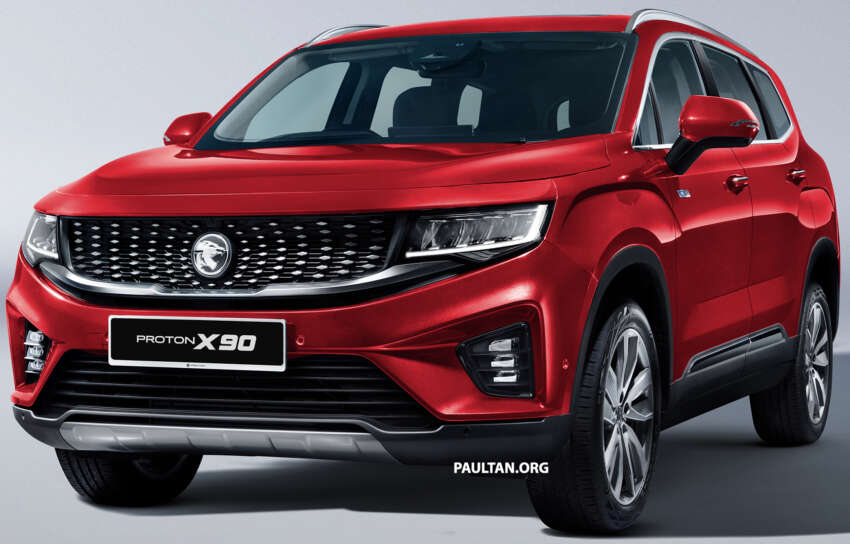Proton X90 full details – same Geely looks, 48V hybrid, 6 or 7 seats, still no Apple CarPlay or Android Auto 1596488
