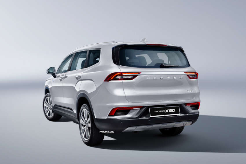 2023 Proton X90 – first official pics of the 6/7-seater SUV; 190 PS mild hybrid; 4 variants; previews in April 1596127