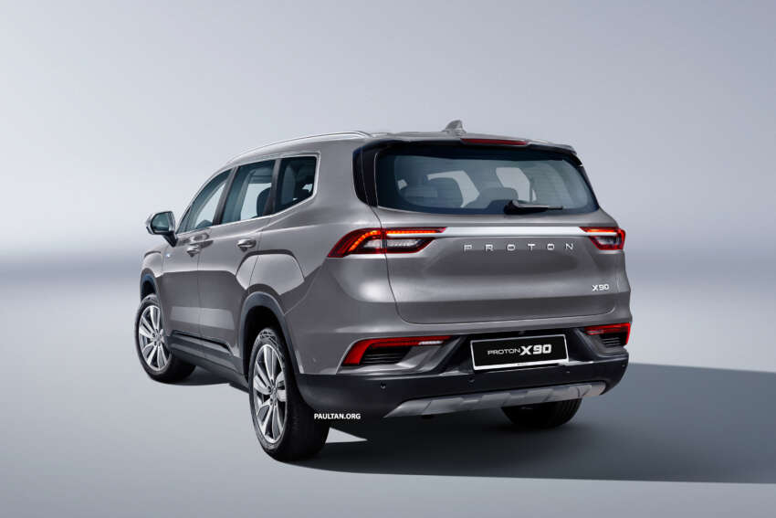 2023 Proton X90 – first official pics of the 6/7-seater SUV; 190 PS mild hybrid; 4 variants; previews in April 1596129