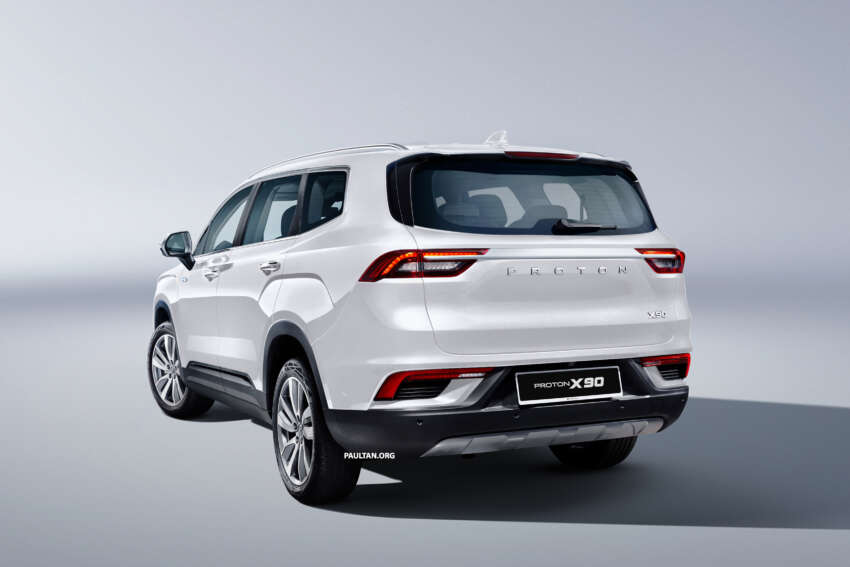 2023 Proton X90 – first official pics of the 6/7-seater SUV; 190 PS mild hybrid; 4 variants; previews in April 1596131