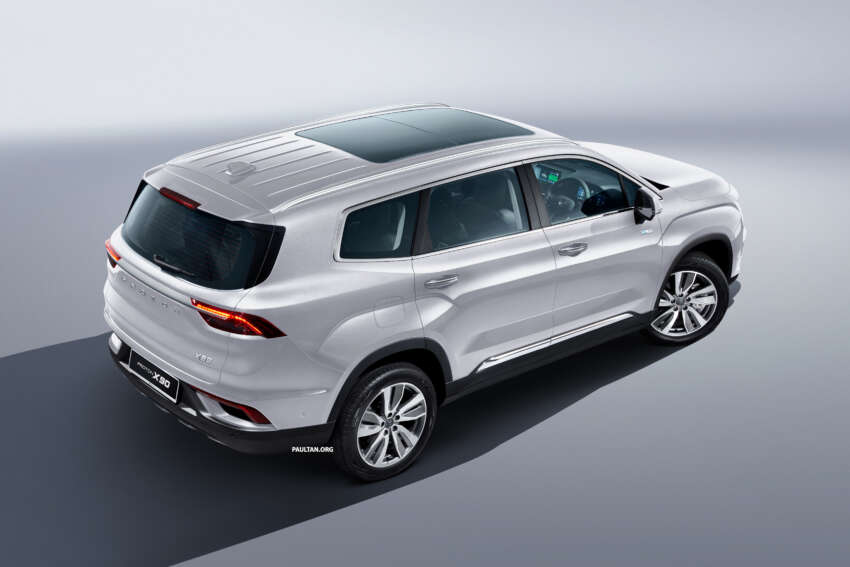 2023 Proton X90 – first official pics of the 6/7-seater SUV; 190 PS mild hybrid; 4 variants; previews in April 1596132