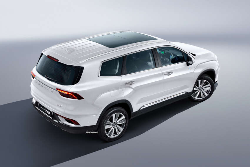 2023 Proton X90 – first official pics of the 6/7-seater SUV; 190 PS mild hybrid; 4 variants; previews in April 1596136