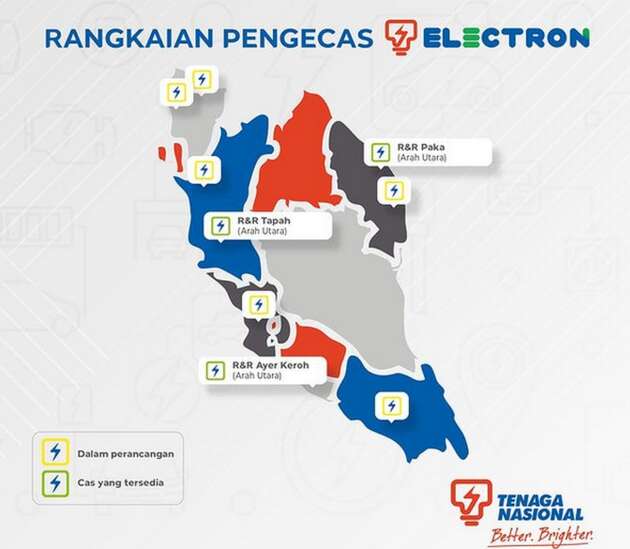 TNB Electron DC chargers – six more locations in 2023