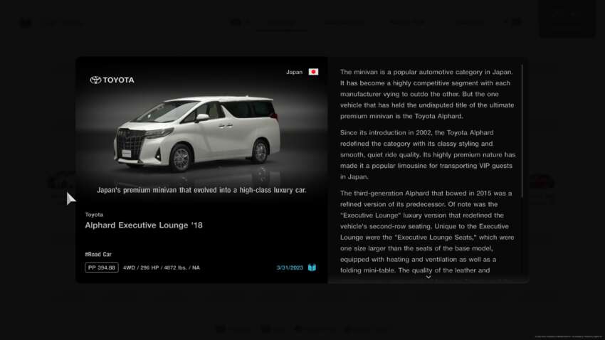 Toyota Alphard Exec Lounge comes to <em>Gran Turismo 7</em> 1597024