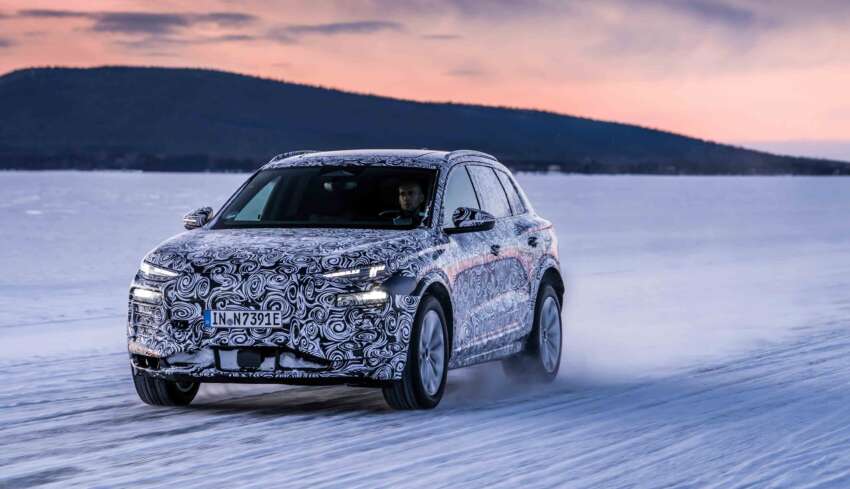 2023 Audi Q6 e-tron playing in the snow – new teaser pix of electric Macan twin, built on 800V platform 1589538