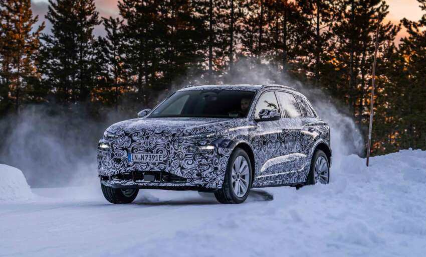 2023 Audi Q6 e-tron playing in the snow – new teaser pix of electric Macan twin, built on 800V platform 1589539