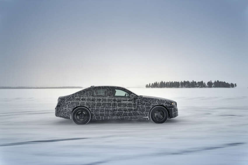 BMW i5 – first ever electric 5 Series teased again during winter tests, completes 3,000 km icy road trip 1596229