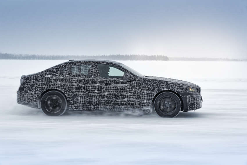 BMW i5 – first ever electric 5 Series teased again during winter tests, completes 3,000 km icy road trip 1596232