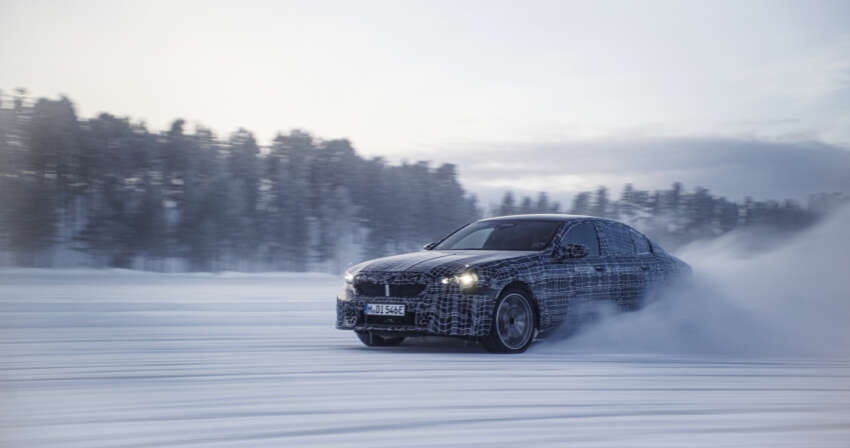 BMW i5 – first ever electric 5 Series teased again during winter tests, completes 3,000 km icy road trip 1596182