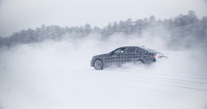 BMW i5 – first ever electric 5 Series teased again during winter tests, completes 3,000 km icy road trip 1596192
