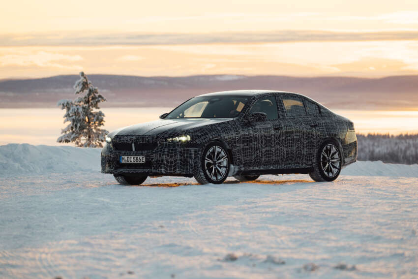 BMW i5 – first ever electric 5 Series teased again during winter tests, completes 3,000 km icy road trip 1596207