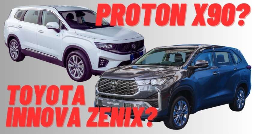 Proton X90 vs Toyota Innova Zenix – which three-row 7-seater crossover SUV should you buy in 2023? 1631806