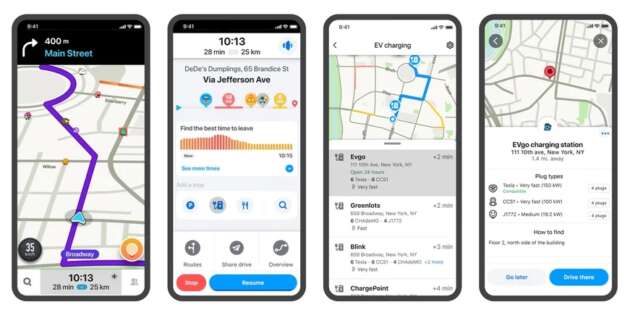 Waze adds EV chargers into navigation database