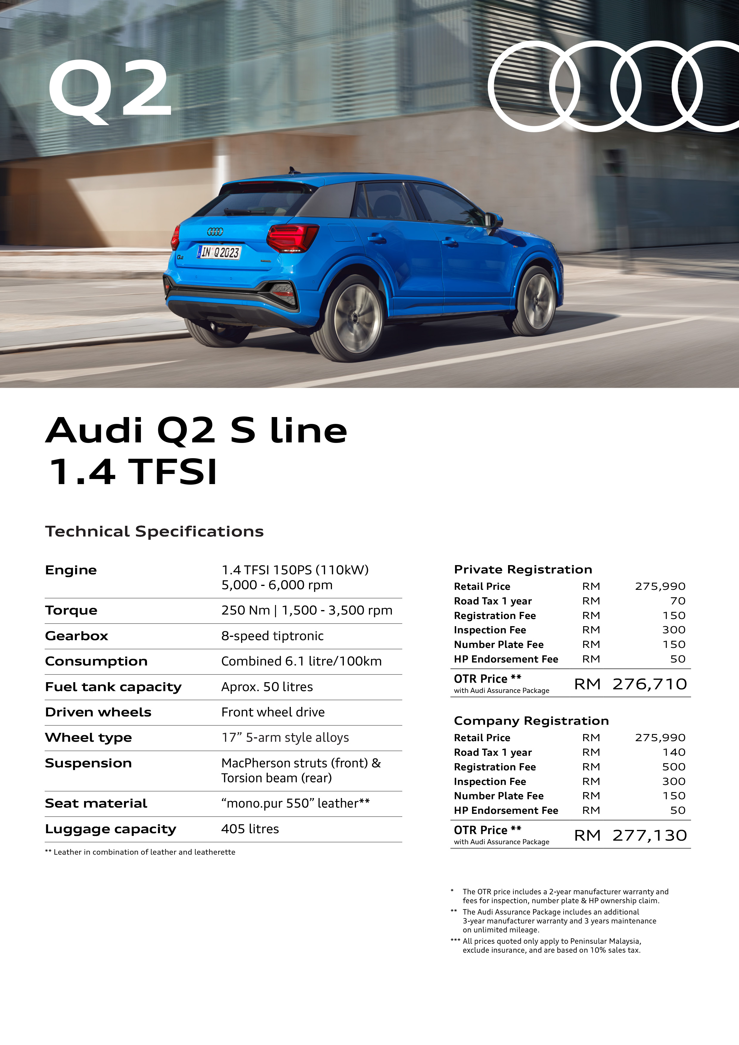 2023 Audi Q2 S line 1.4 TFSI Malaysia price list-1-1