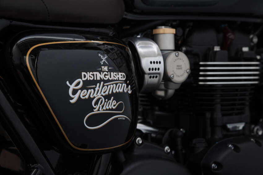 Triumph T120 Black edisi Distinguished Gentleman’s Ride diperkenal – hanya 250 unit untuk seluruh dunia 1600593