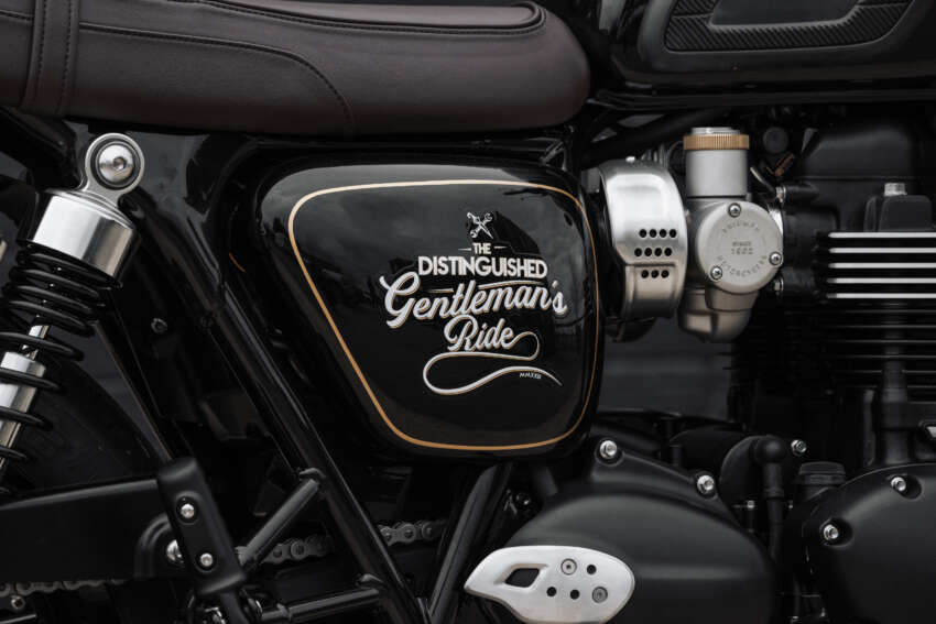Triumph T120 Black edisi Distinguished Gentleman’s Ride diperkenal – hanya 250 unit untuk seluruh dunia 1600585