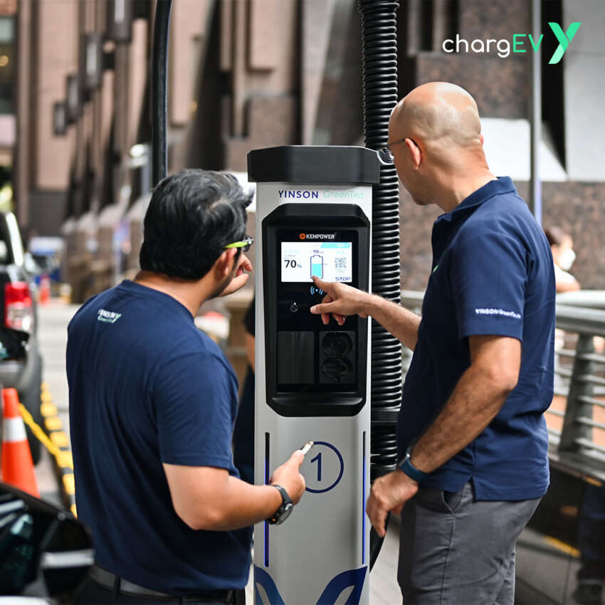 ChargEV installs 2x CCS2 (up to 225 kW) Kempower DC, 6x AC 22 kW chargers at Berjaya Times Square 1597683