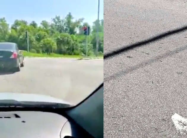 Pemandu Nissan Almera tabur paku atas jalan sudah ditangkap – pengaruh dadah, bukan dari bengkel
