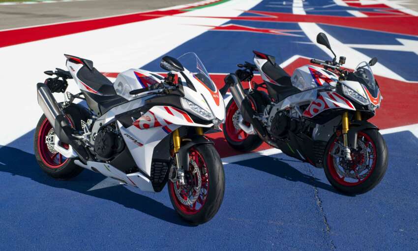 2023 Aprilia RSV4 Factory and Tuono V4 Factory in limited edition Speed White paint this year only 1606970