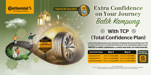 Continental Tyre Malaysia reveals Total Confidence Plan - one-year road hazard warranty; 1-to-1 exchange 2