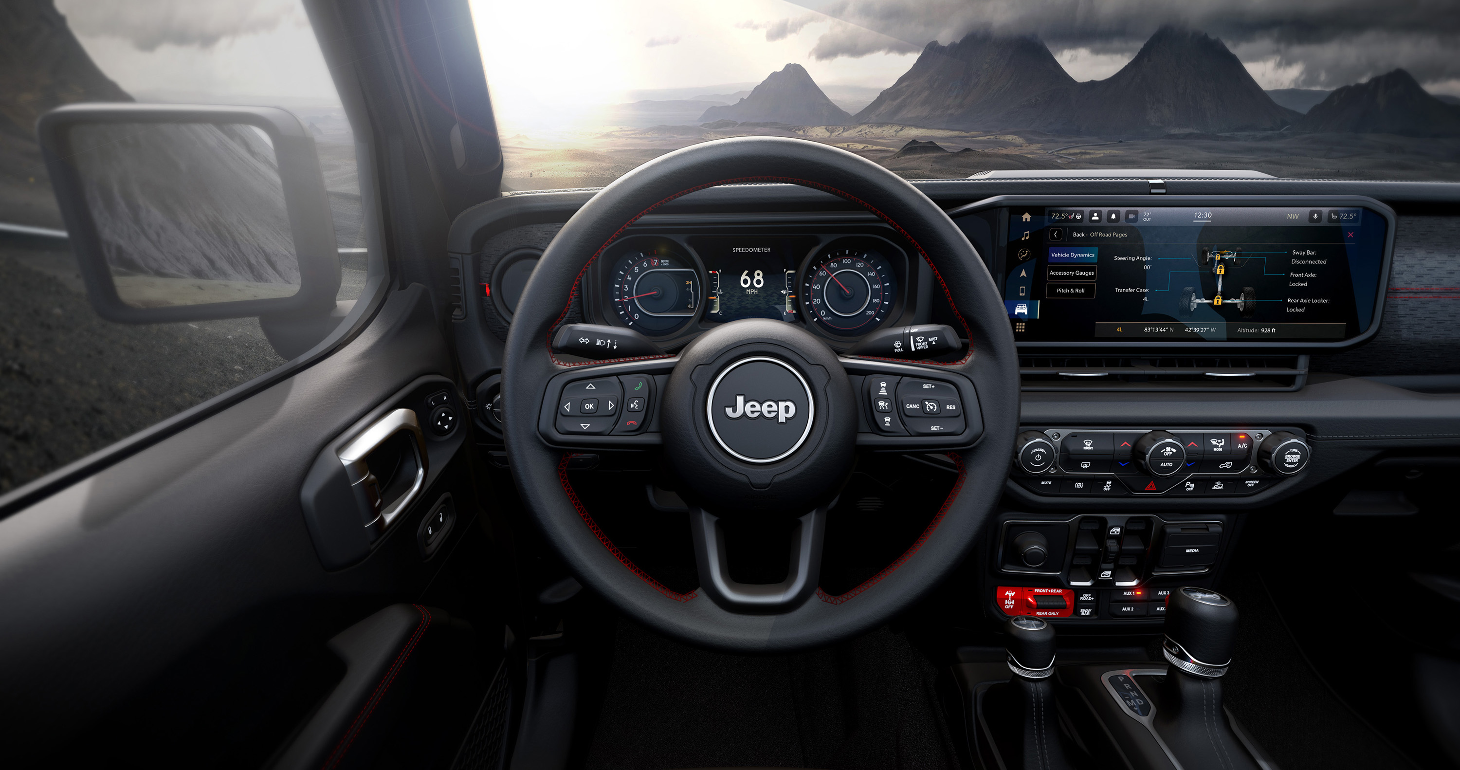 2024 Jeep® Wrangler interior features allnew 12.3inch Uconnec Paul