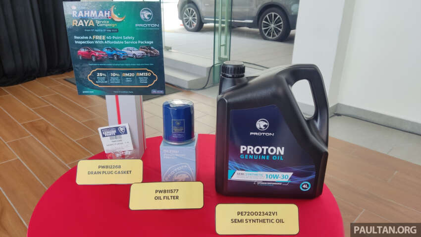 Proton Rahmah Hari Raya service campaign – free 40-point safety check, RM150 for service, until May 31 1602485