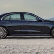 2024 Mercedes-Benz E-Class W214 – mild-hybrids, PHEVs up to 115 km EV range; MBUX Superscreen