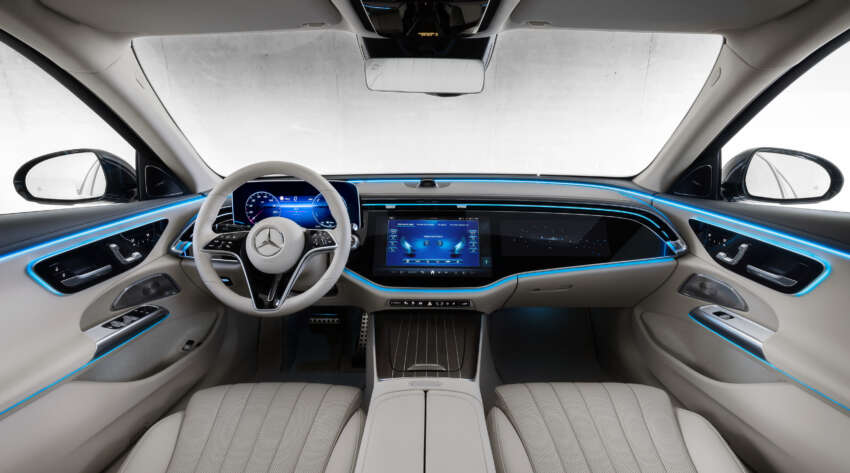 Mercedes-Benz E-Class W214 2024 – Hibrid ringkas, jarak EV hingga 115 km; MBUX Superscreen 1606307